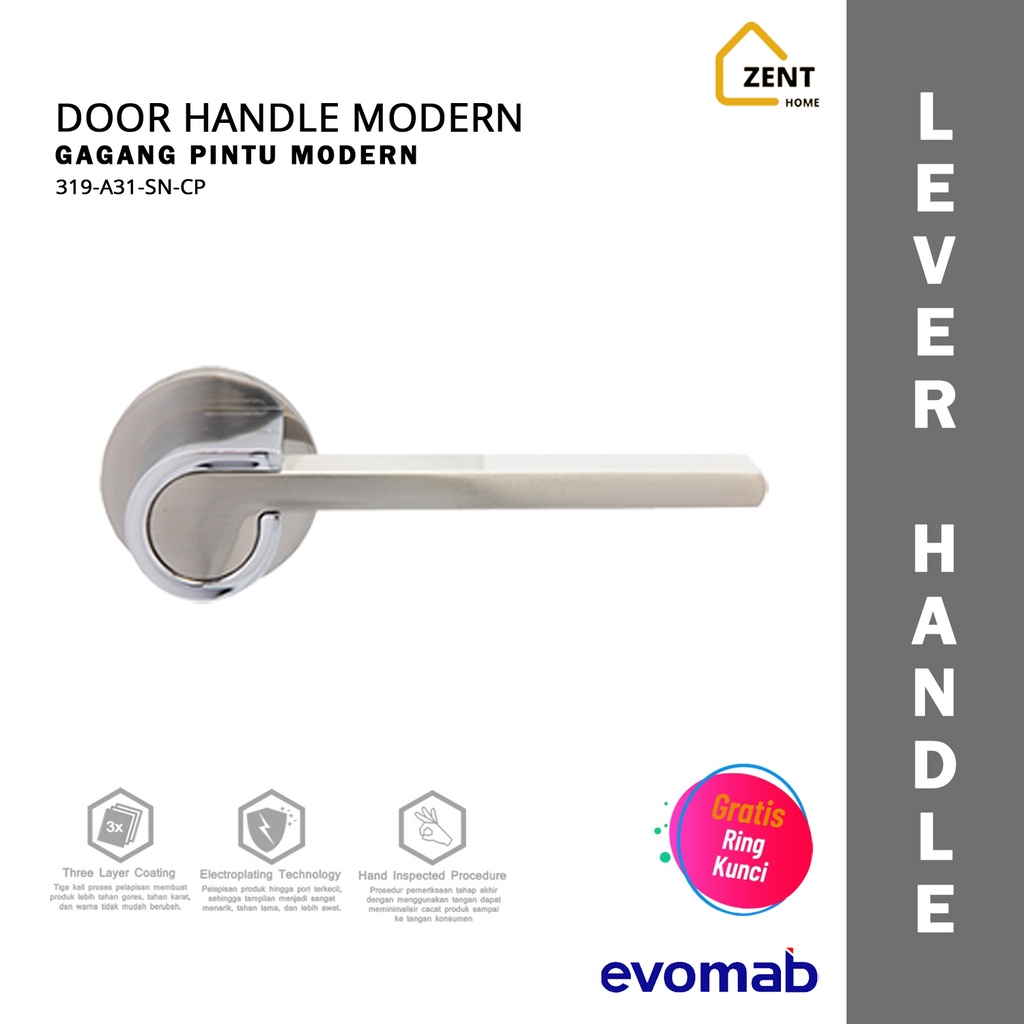 evomab Lever Handle Gagang Pintu Modern Minimalis 319-A31