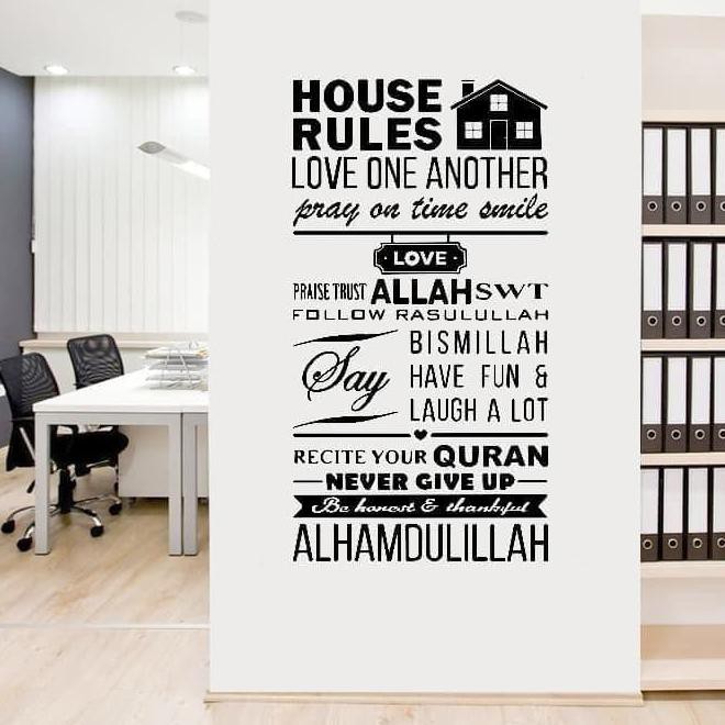 Dapatkan Gambar Promo Akhir Tahun Quotes Kata Bijak House Rule Wallsticker Stiker Dinding Murah Kode 539 Terbaru oleh KataCinta.Co