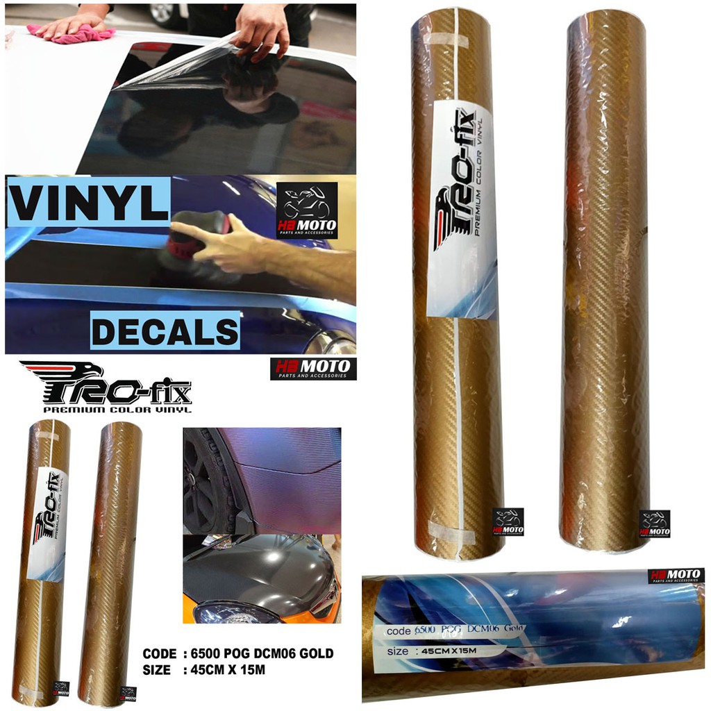 

Sticker Vinyl Profix Gold (Emas) ( 6500 POG DCM 06 Gold ) / Scotlight Vinyl Profix 45 CM x 15M
