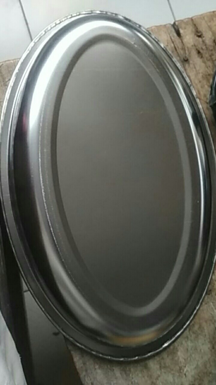 Nampan Oval / Baki Oval Stainless Steel 30 Cm