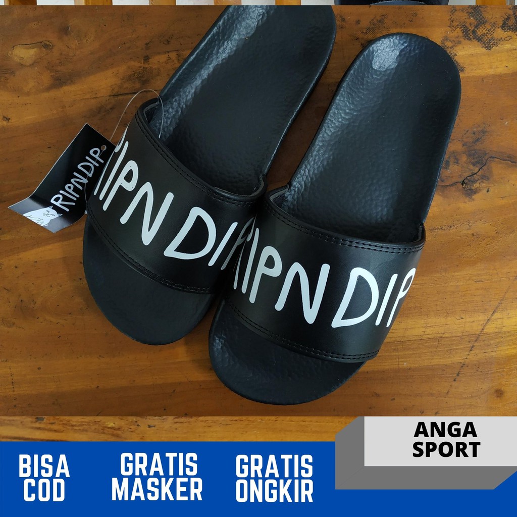 SANDAL PRIA SLOP RIP N DIP SANDAL COWOK SLIDE FLIP FLOP WANITA CASUAL MADE IN INDONESIA PREMIUM