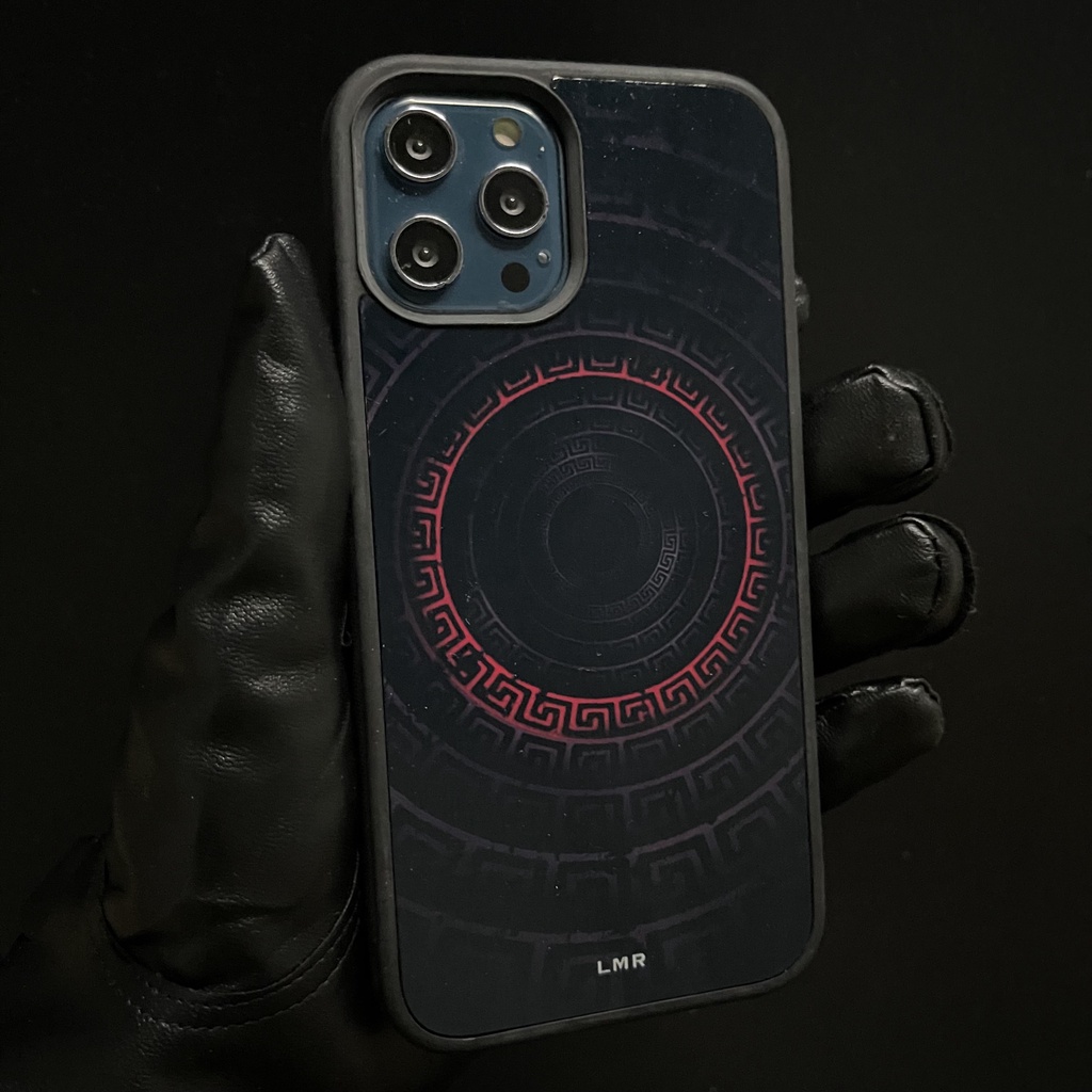 Lamora Men LMR Red Hole Samsung Case - Casing Samsung S10 S10+ S20 S20+ S21 S21+ S22 S22+ S21 Ultra 
