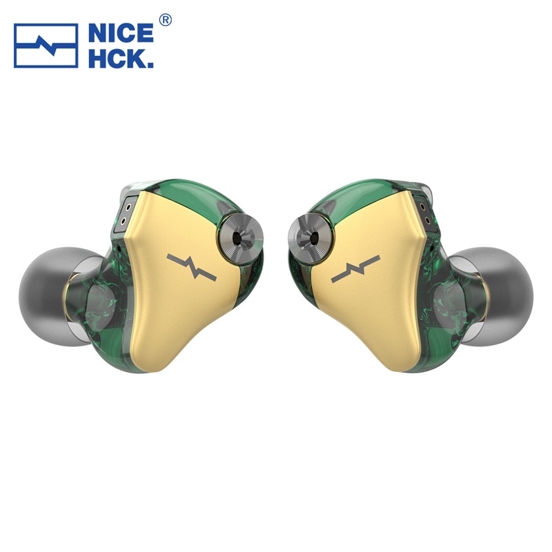 Nicehck M5 Headset Earbuds Resin HIFI IEM 4BA + 1ddd Driver Music 0.78mm 2pin 3 Gaya Dapat Dilepas