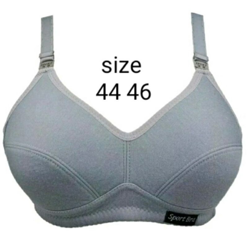 3 pc BH Sport Bra JUMBO BH Jumbo 46 44 Tanpa Kawat Kait 3