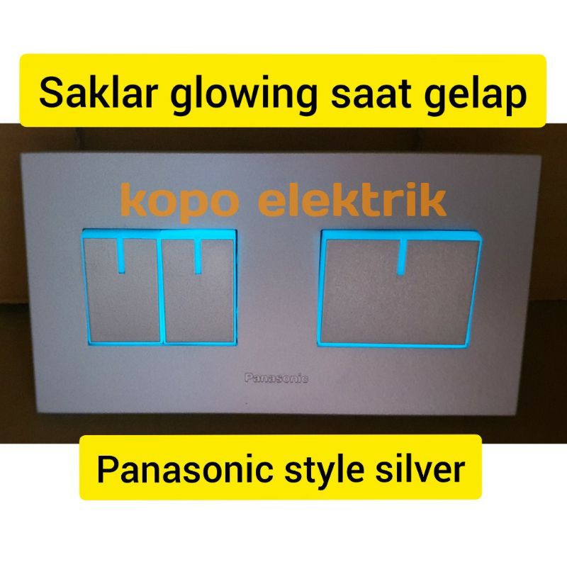 Panasonic Saklar Seri + Engkel Besar Style Silver Minimalis Tanam