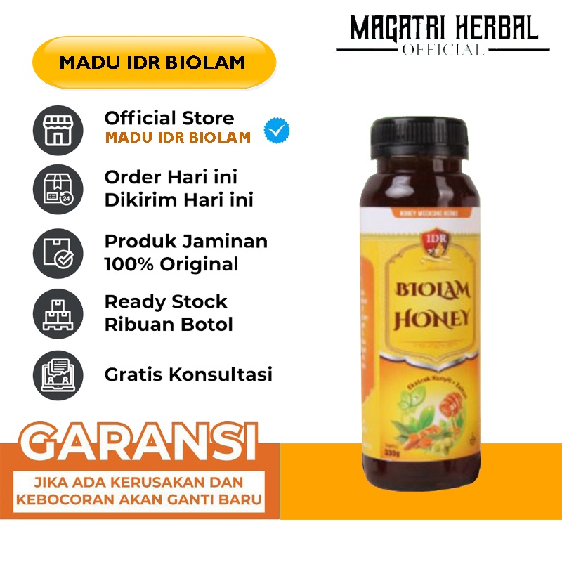 IDR Madu Biolam - Ahlinya Mengatasi Maag Kronis, Gerd dan Gangguan Pencernaan Lainnya