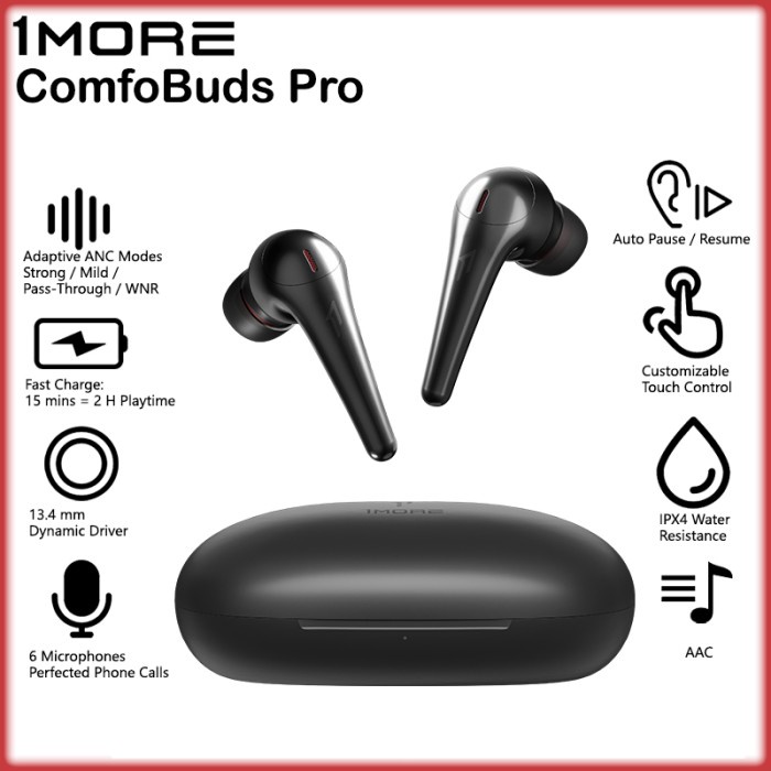 1MORE TWS COMFOBUDS PRO QUIETMAX ACTIVE NOISE CANCELLATION