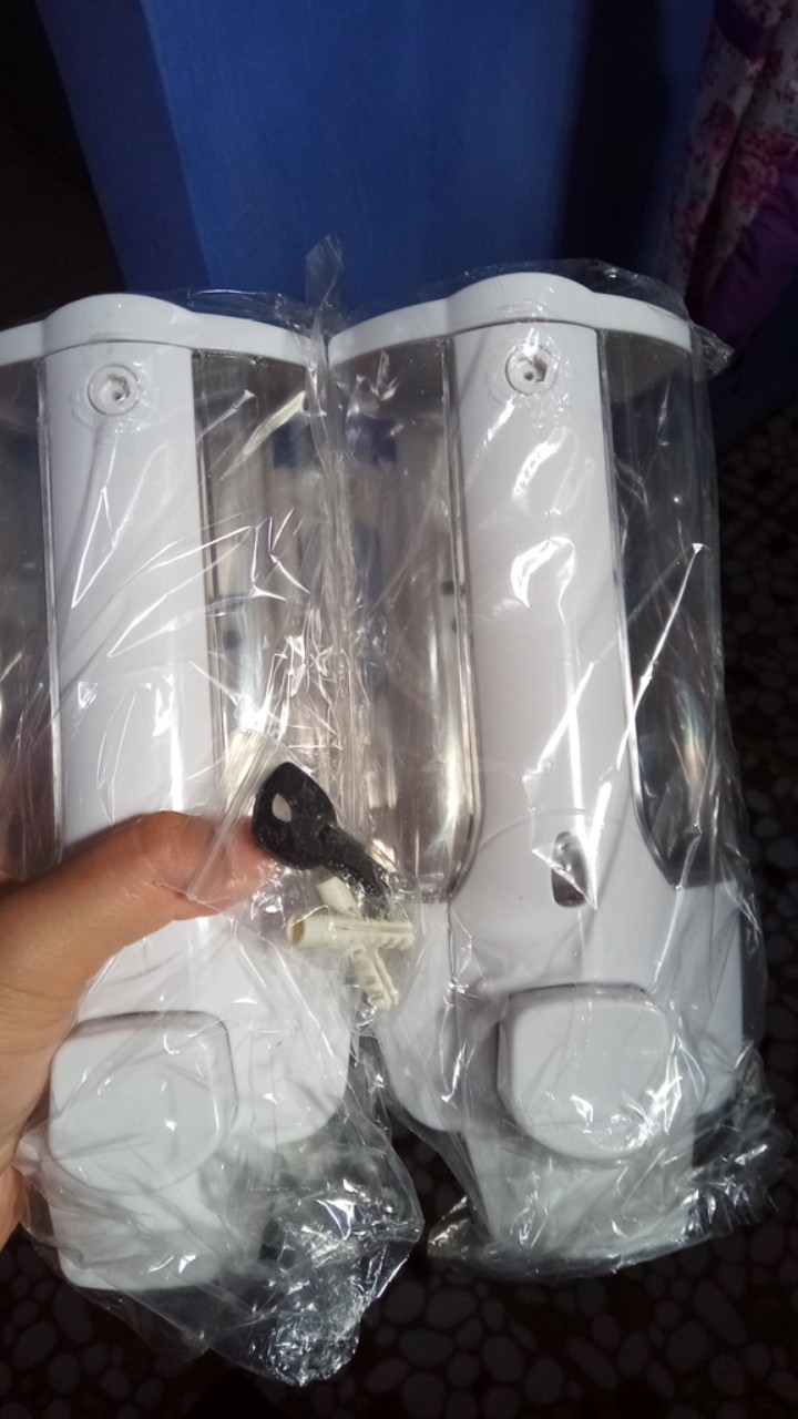 Dispenser Sabun Tempat Sabun Cair Double Tabung Soap Dispenser