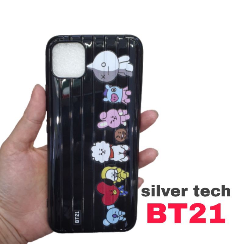 Silver Tech Softcase Gambar BT21 Realme C11 / Gambar Realme C12 / Gambar Realme C15