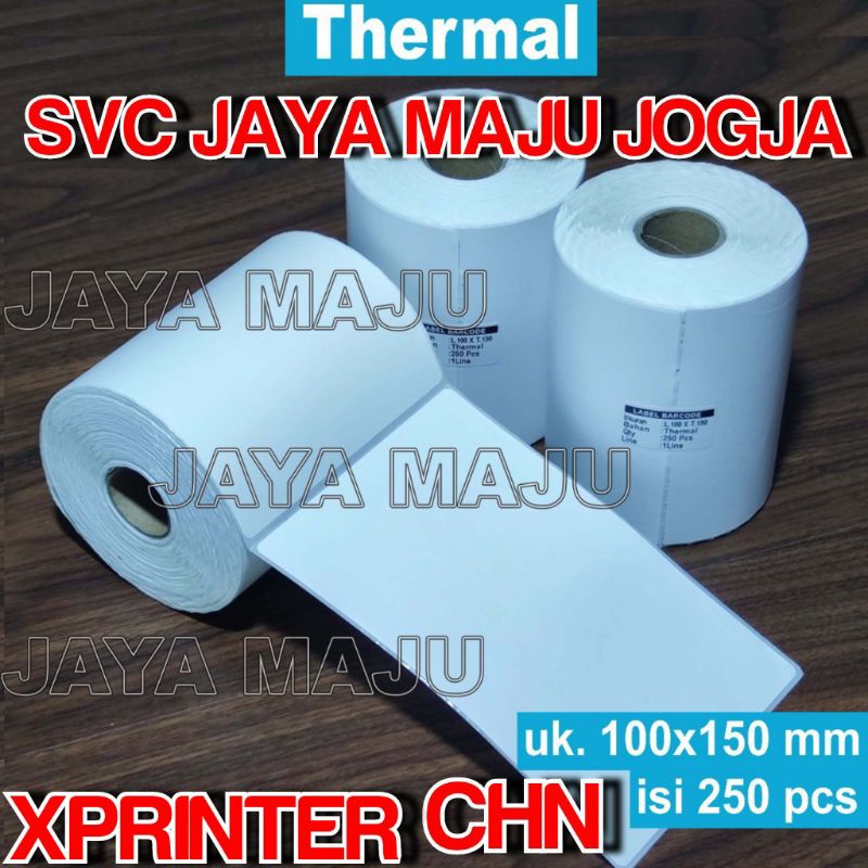 

[ XPRINTER ] 100 X 150 - 1 LINE THERMAL IMPORT CHN - FACE OUT - ISI 250 PCS || CORE 1" || LABEL BARCODE DIRECT THERMAL - KERTAS STICKER RESI A6 || 100X150 - XP 420B 420 B XP 490B 490 B XP D4601B D4601 B XP TT426B TT426 B TT 426B