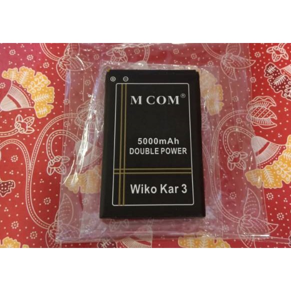 Battery Batre Baterai Double Power Mcom Wiko Kar 3 Kar3