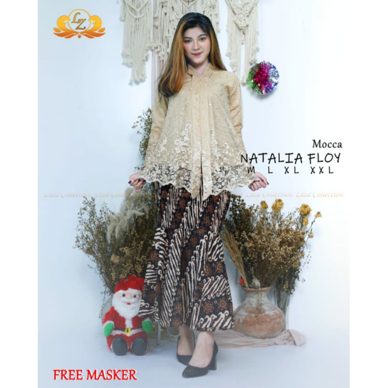 TERBARU!!! SETELAN KEBAYA TULLE NATALIA / KEBAYA FLOY TILLE / KEBAYA TILLE BUSUI