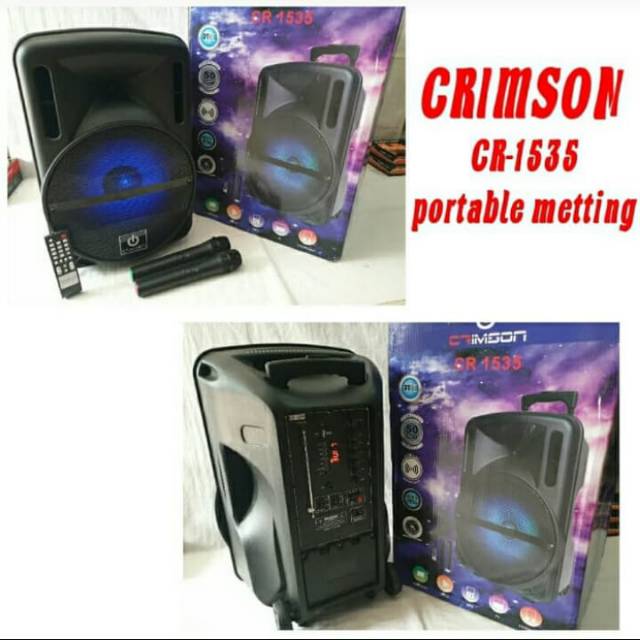 SPEAKER PORTABLE CRIMSON CR-1535 SPEAKER CRIMSON 15 INCH