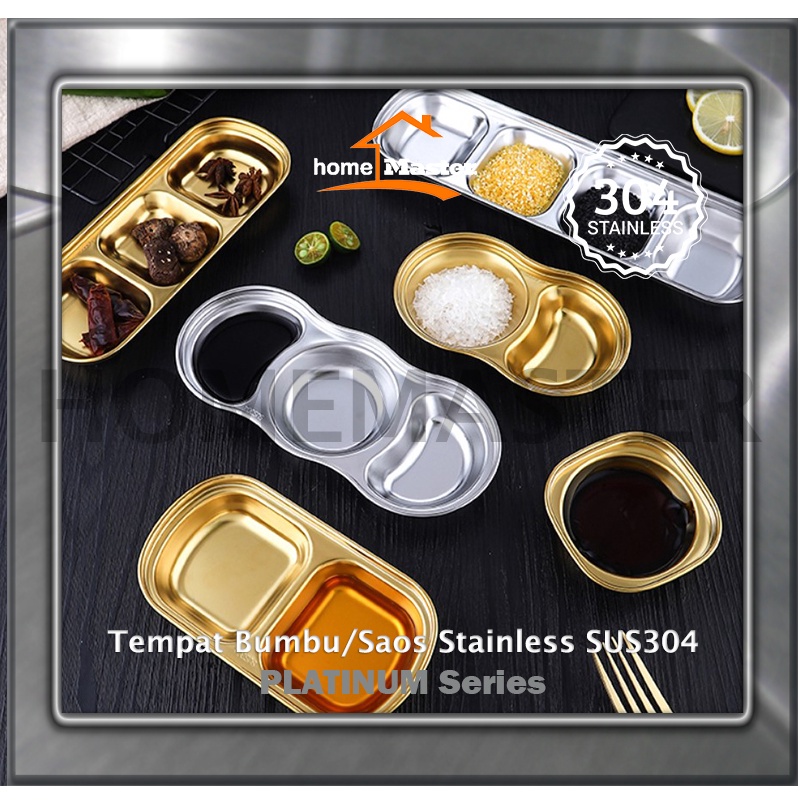 Jual Homemaster Tempatpiringplatetray Saosbumbucondiment Stainless Sus304 Tsb304 Shopee 3411