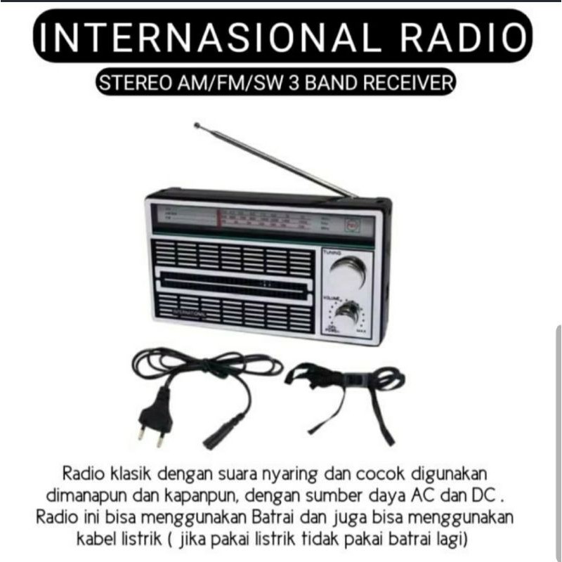 RADIO INTERNASIONAL F4250 /AC DC AM FM SW