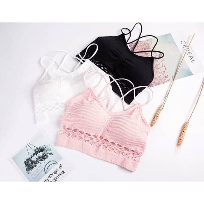 HUES.ID Bra Fashion Wanita Bra Tanpa Kawat Bra Yoga Bra Olahraga 1007