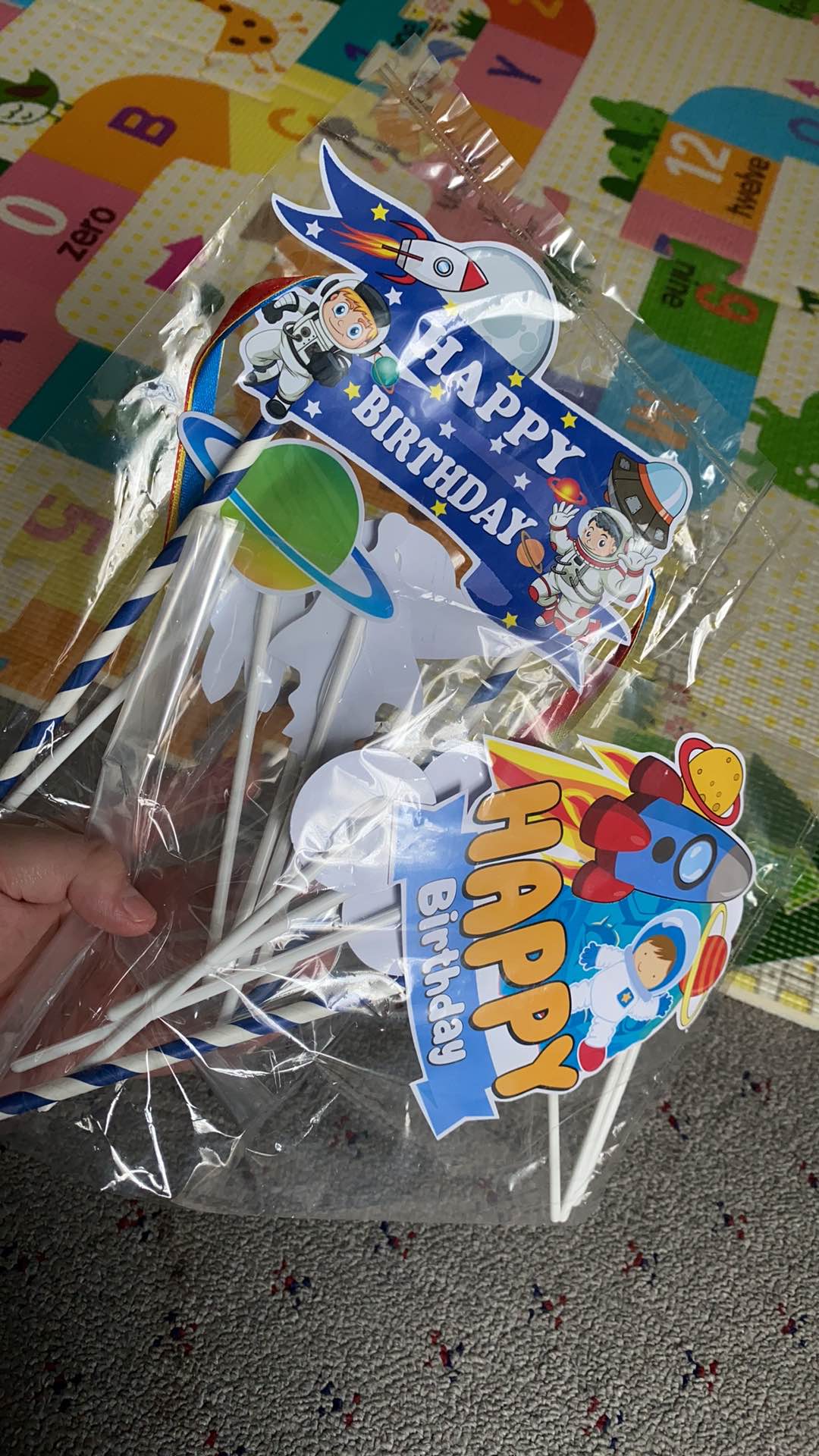 Astronot Planet Topper Cake Birthday / Hiasan Kue Ulangtahun