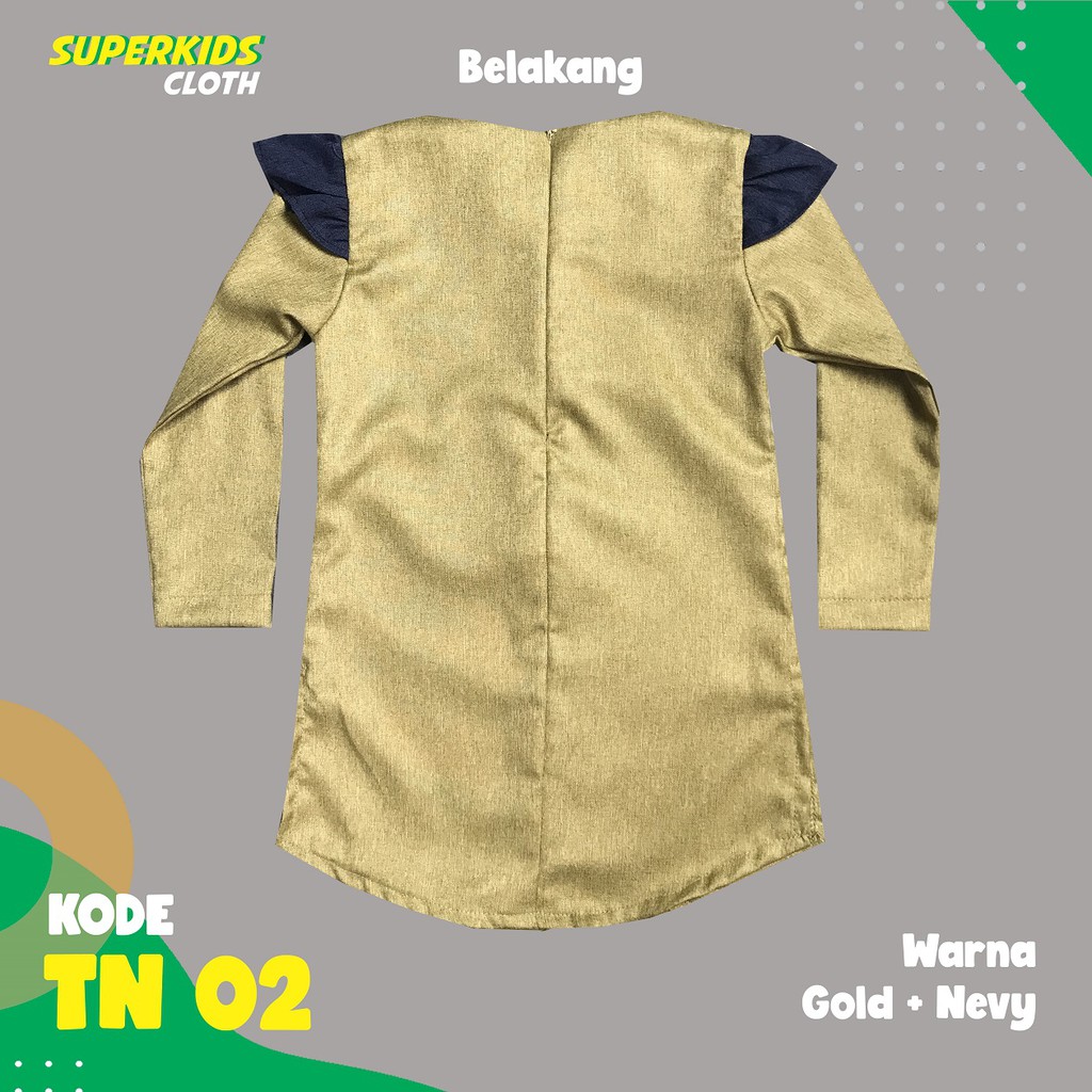 TUNIK ANAK CEWEK KEMEJA ANAK PEREMPUAN SUPERKIDS GOLD 1 - 10 Tahun