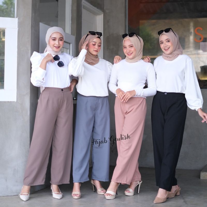 Celana Kulot Highwaist