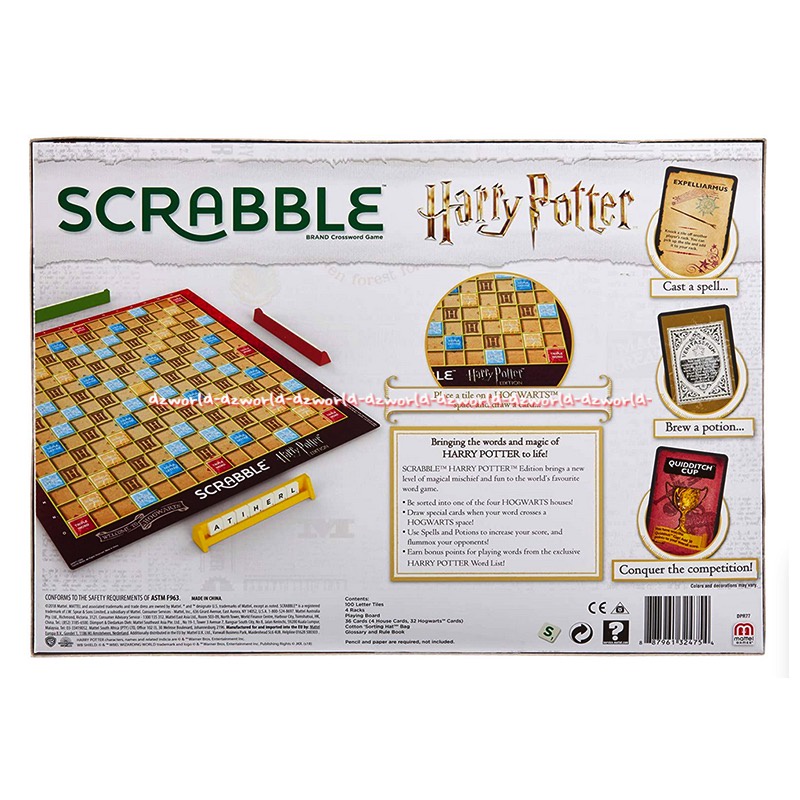 Harry Potter Scrabble Mainan Susun Huruf Kata Scrabble