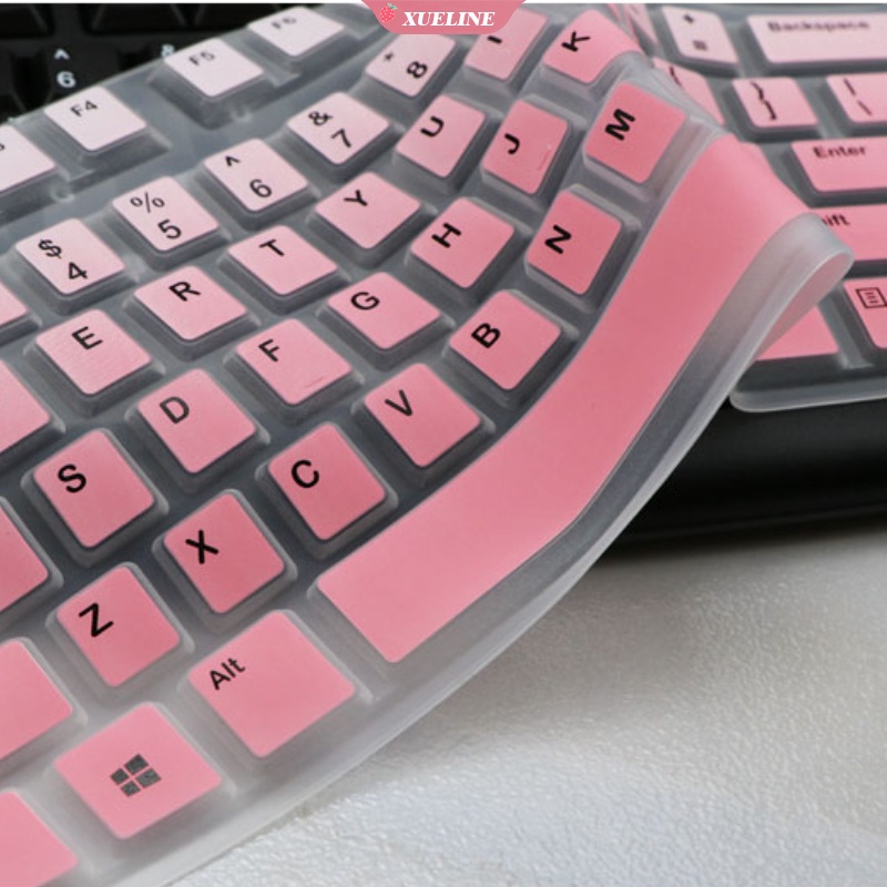 Cover Pelindung Keyboard Bahan Silikon Lembut Ultra Tipis Untuk Logitech MK120 K120