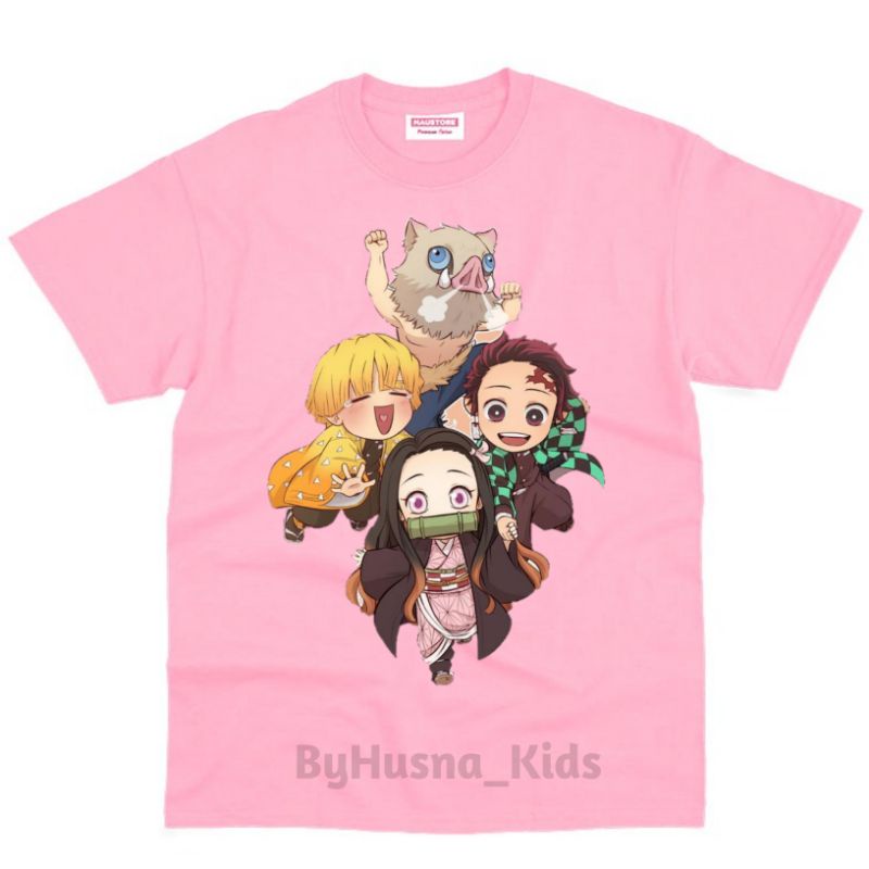 NEZUKO BAJU ANAK KAOS ANAK  NEZUKO ANIME KIMETSU NO YAIBA DEMON SLAYER BAHAN PREMIUM PAKAIN ANAK ATA