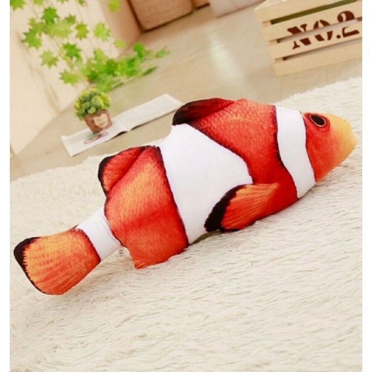 Mainan Ikan Joget Catnip Boneka Bantal Ikan Dancing Fish