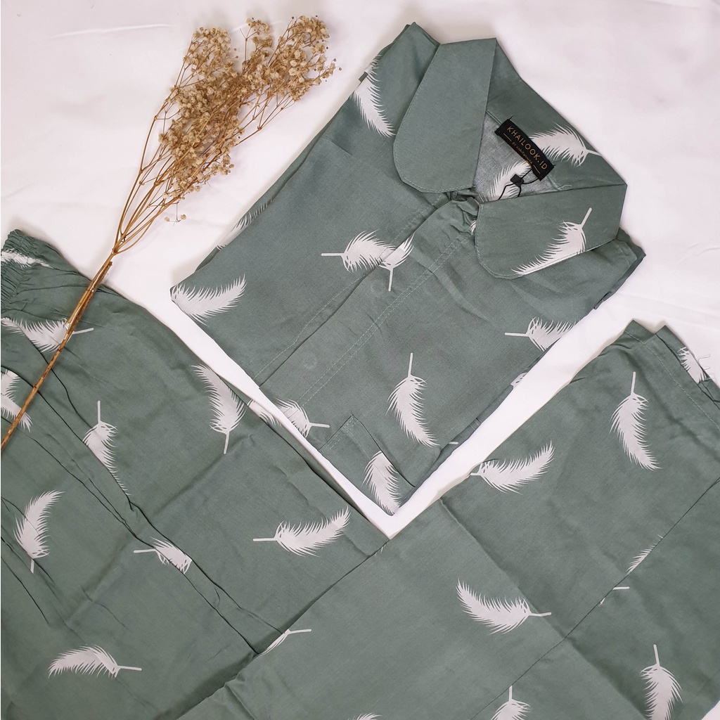 PIYAMA JUMBO LD 120 Rayon Premium One Set Pajamas / Sleepwear Daily Set-Khai 27D