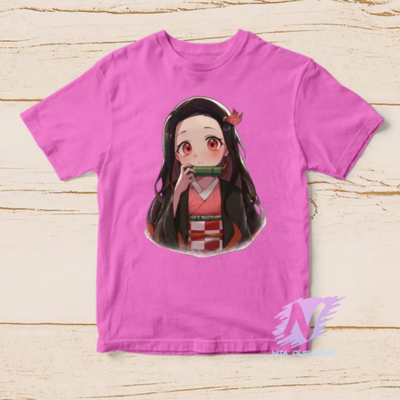 kaos anime nizuko demon slayer kimetsu baju anak anime series