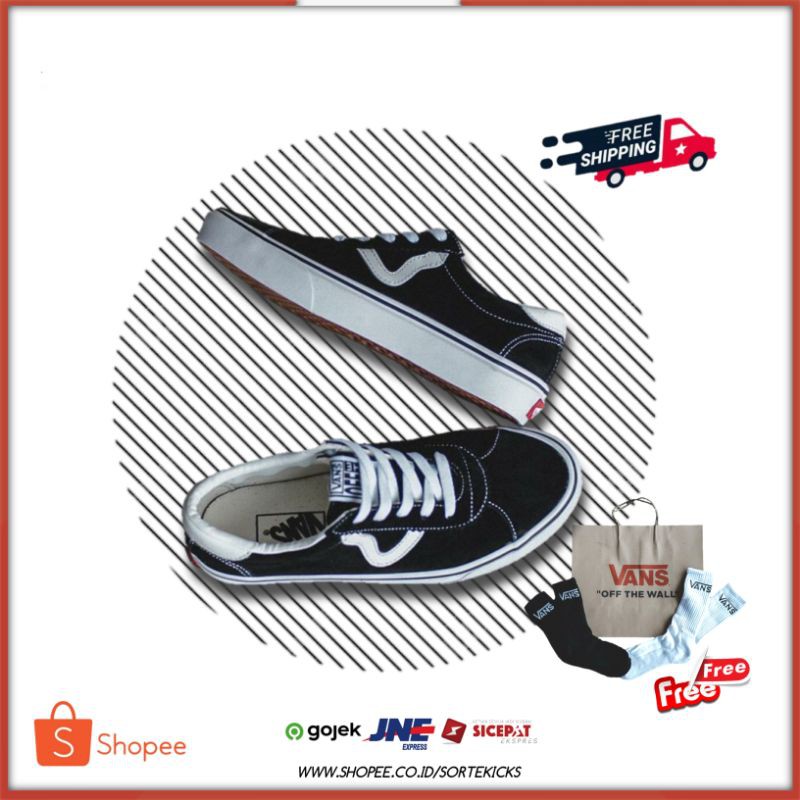 VANS EPOCH SPORT CLASSIC BLACK WHITE ORIGINAL BNIB