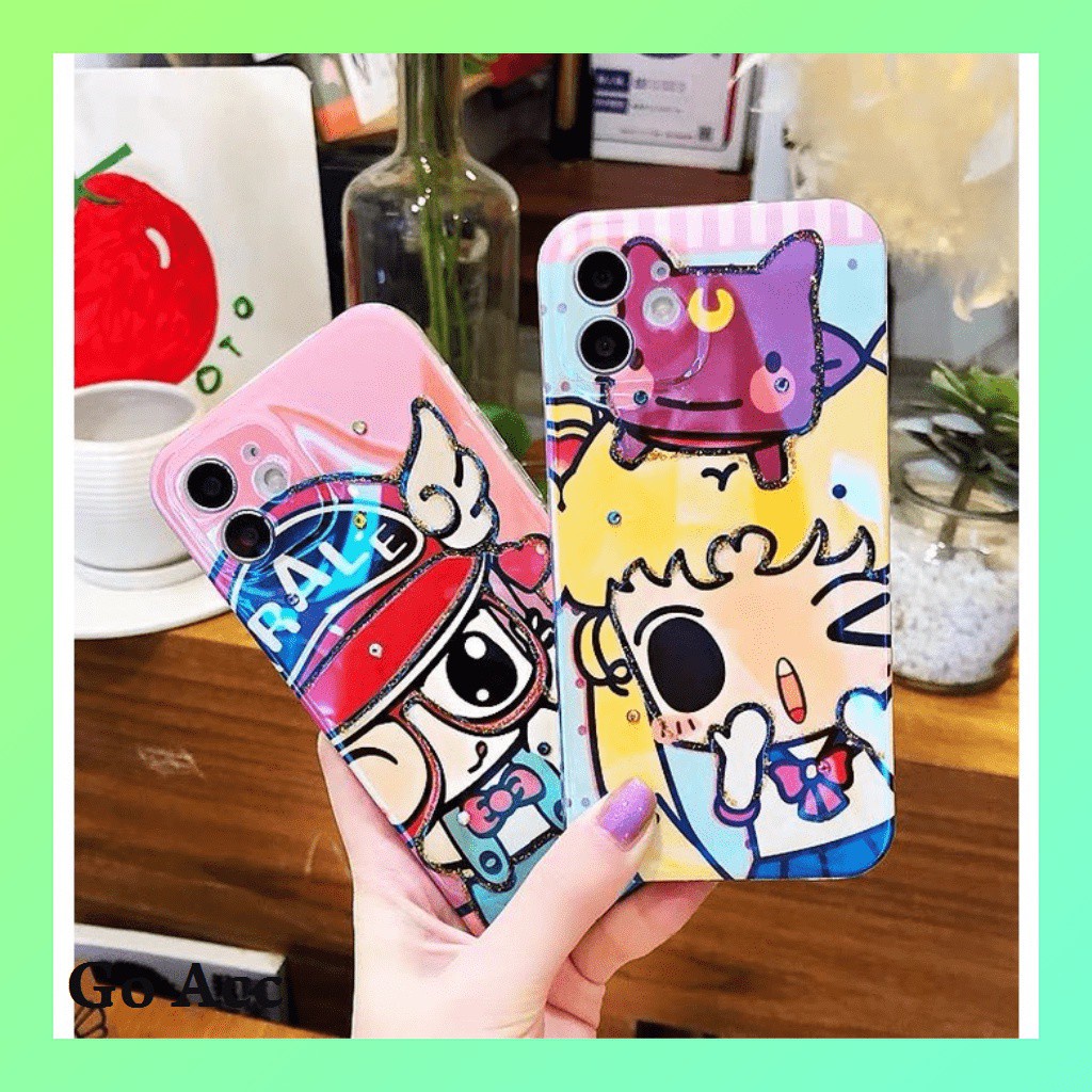 Soft case Sailor Moon Arale Chan Iphone 7 8 SE 7+ 8+ X Xs Xr Xs 11 12 Pro Max FH06