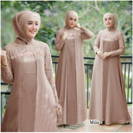 Baju Muslim wanita Pakaian Muslim Wanita Syari Muslim Remaja Gamis Modis Wanita 2020 Terbaru Murah