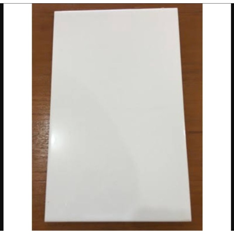 keramik 25x40 dinding glossy putih polos KIA white flat