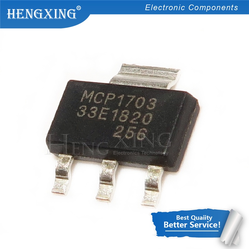 100pcs Ic MCP1703T-3302E-DB MCP1703-3302E MCP1703 SOT-223