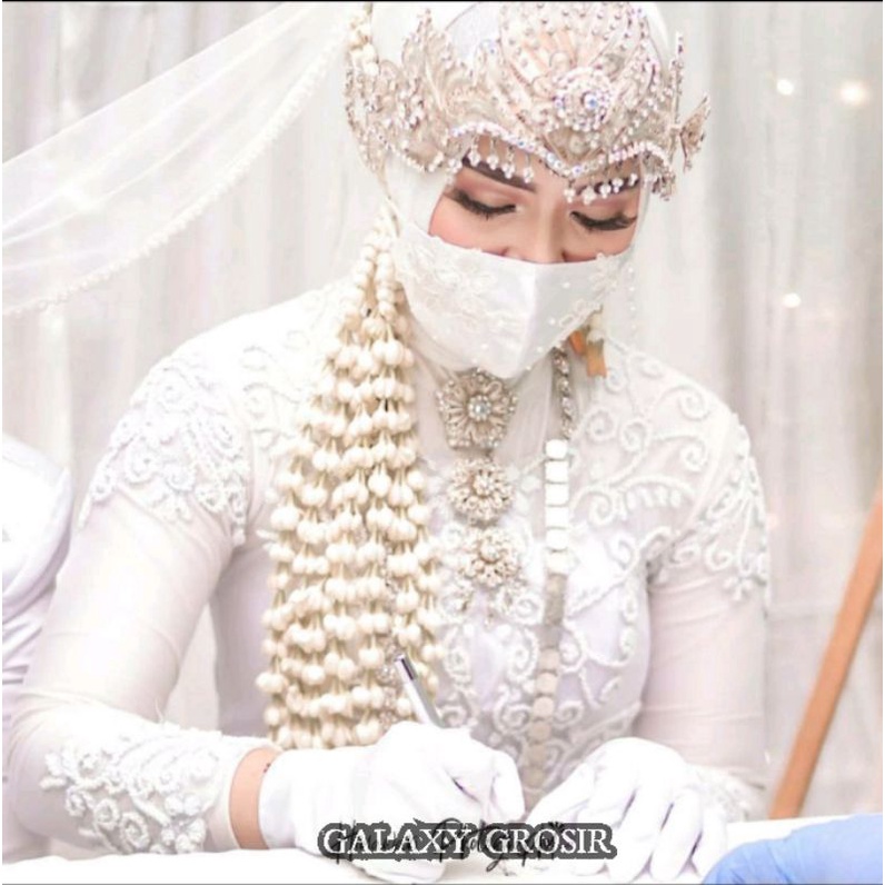 [ORI] Sarung tangan putih hitam polos touchscreen kain wedding paskibraka supir pengantin pernikahan prokes pemakaman harga grosir grosir