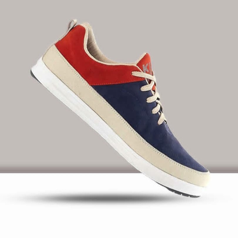 Sneakers Pria Sepatu Sport Sepatu Casual  Navy Blue handmade Bandung K378 Murah