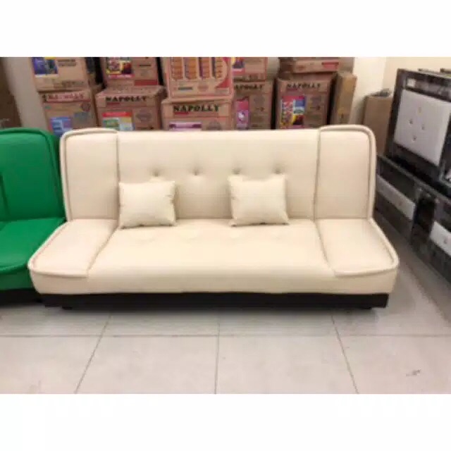 PROMO FREE ONGKIR SOFA BED PAKE REL (RECLYNING) BAHANN NYAMAN SUPER BIG SALE