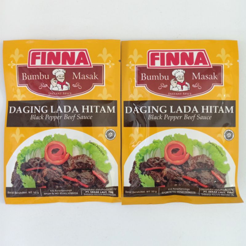 

Bumbu Daging Lada Hitam Finna 50 gram