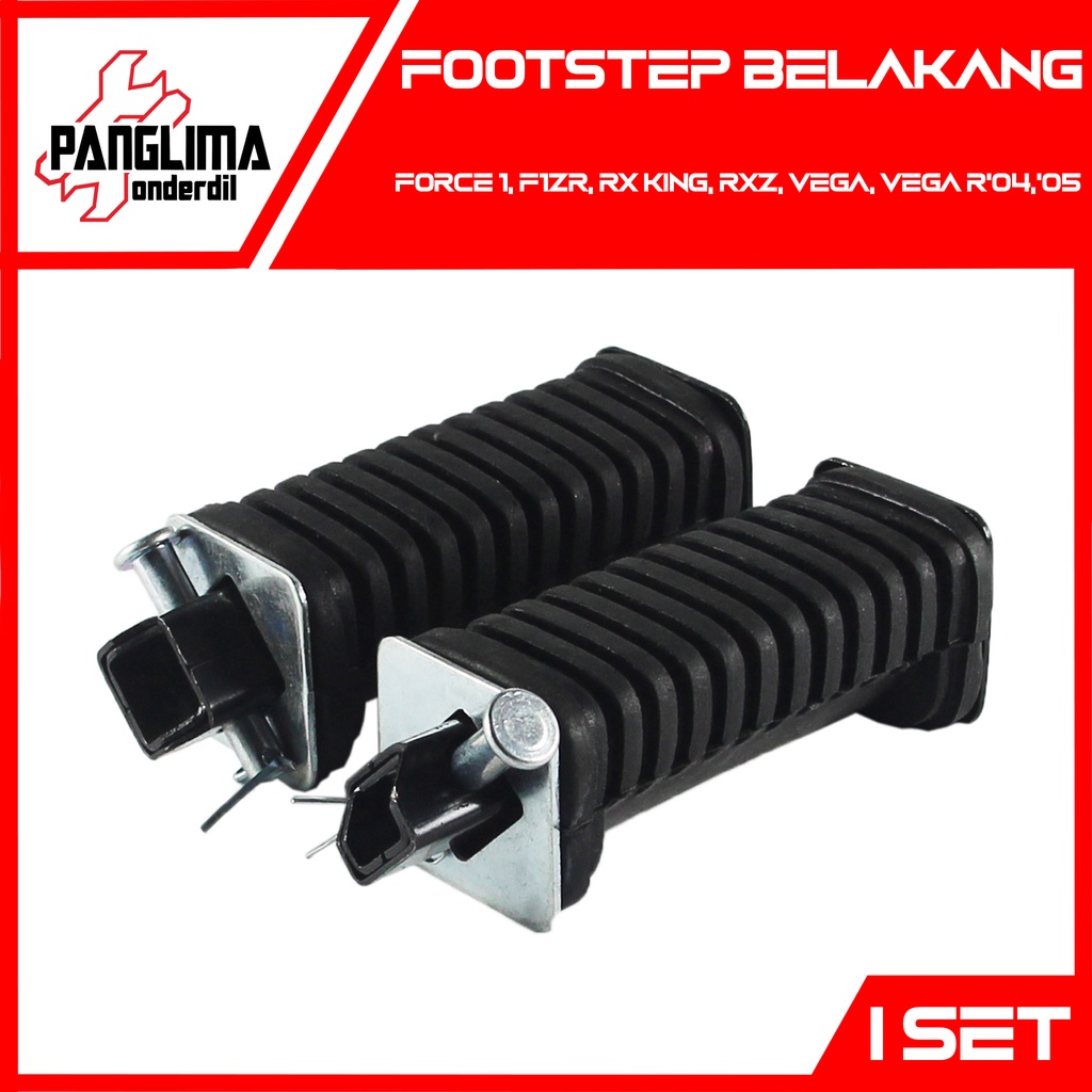 Footstep Belakang RXZ &amp; RX 100 &amp; RX King-New &amp; Force 1 &amp; F1ZR &amp; Vega-R (2005-2006) Foot Step-Fotstep-Bustep-Pijakan-Injekan