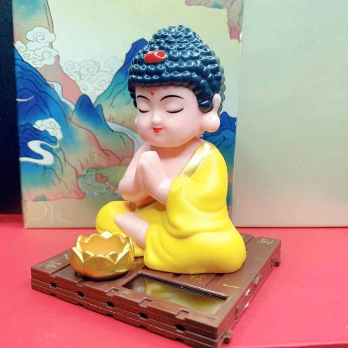 Pajangan Budha Goyang Dekorasi Patung Budhist Kado Bday Murah Lucu