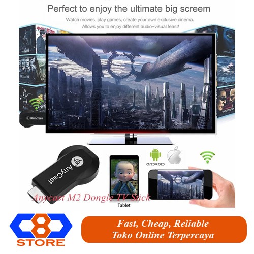 HDMI DONGLE ANYCAST MIRACAST WIFI DISPLAY RECEIVER