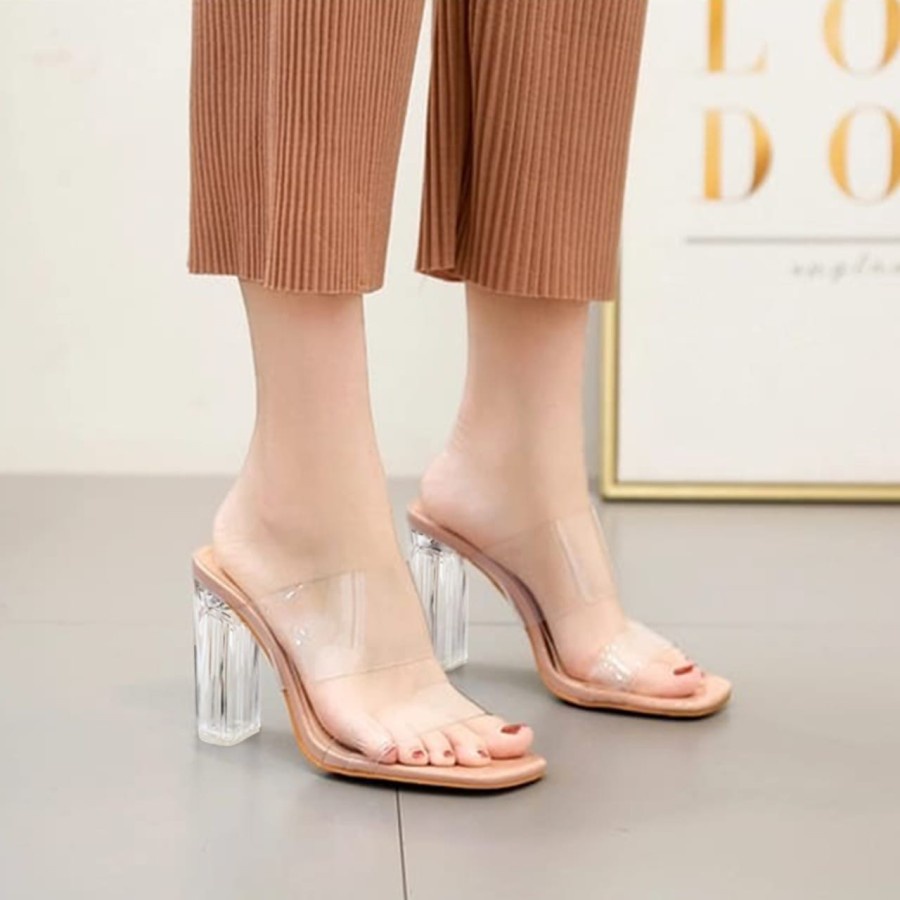 Sendal Heels Kaca Andin Elsa Ikatan Cinta Sandal Hils Higheels Murah Heals Terbaru Kekinian Hak Tahu