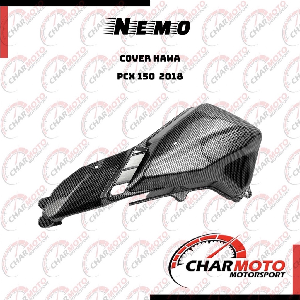 Tutup Hawa PCX 150 2018 / Cover Filter lokal Karbon  CarbonNemo Original PNP - Charmoto