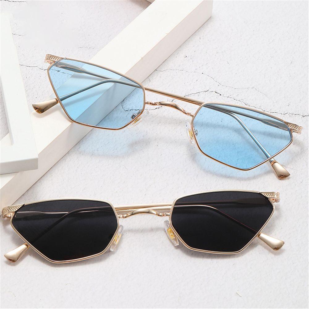 Lily Cat Eye Kacamata Hitam Fashion UV400 Eyewear Metal Frame