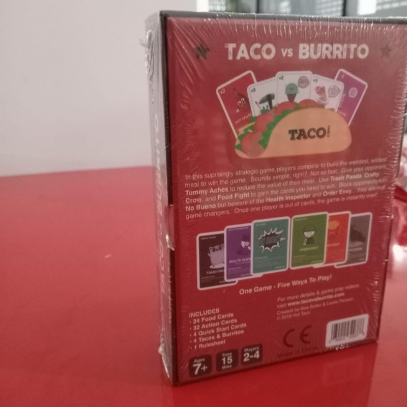 taco vs burrito board game