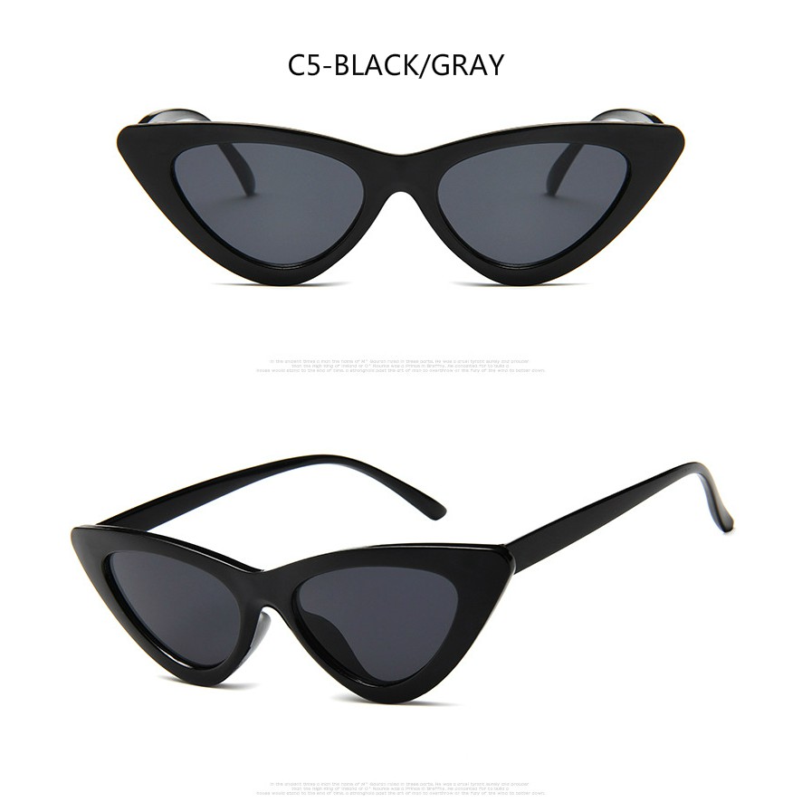 Fashion triangle cat eye ins net red street shooting retro avant-garde personality men and women sunglasses