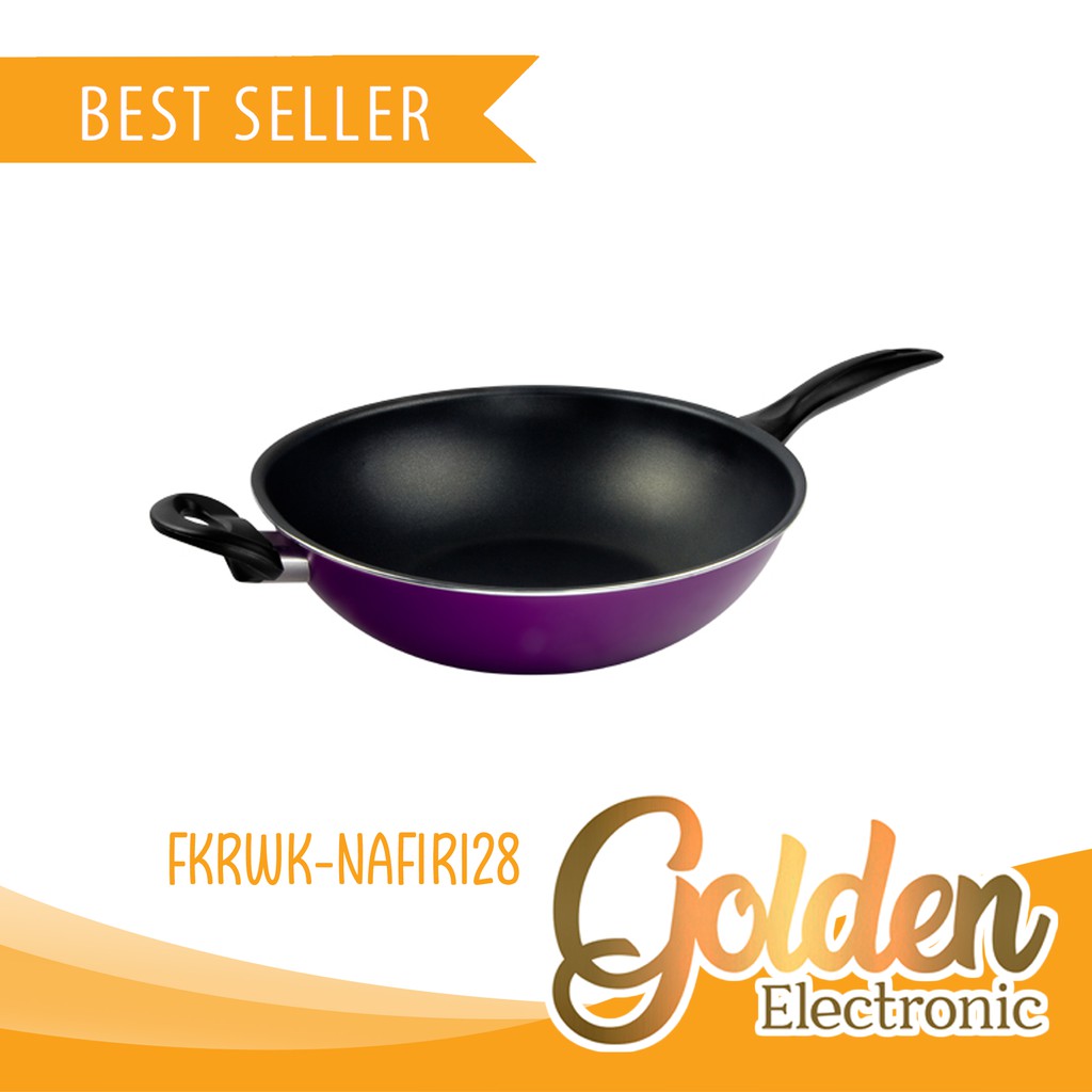 KIRIN WOK NAFIRI SERIES 28 CM| TEFLON CLASSIC| NAFIRI WOK 28CM