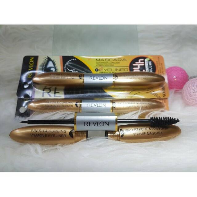 [ ECER ] MASCARA PLUS EYELINER  2in1 / WATERPROOF