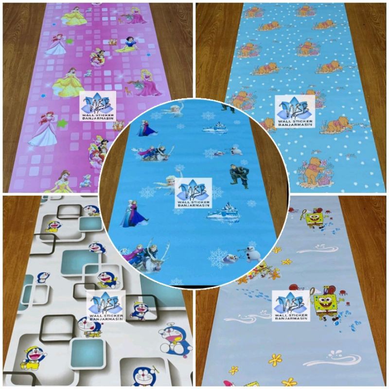 Wallpaper stiker motif kartun