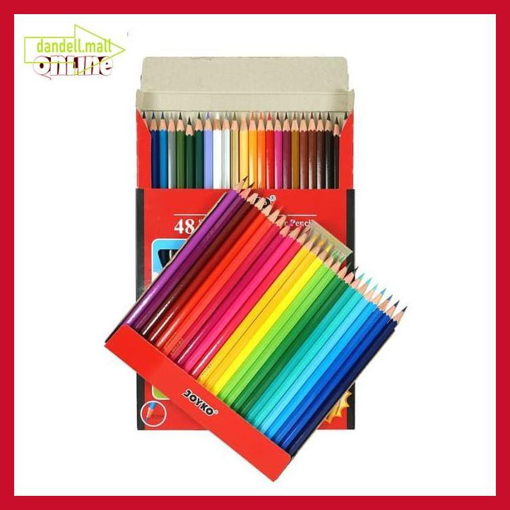 

U8Tyrt67- Color Pencil / Pensil Warna Joyko Cp-48Pb / 48 Warna E3Yrf797-